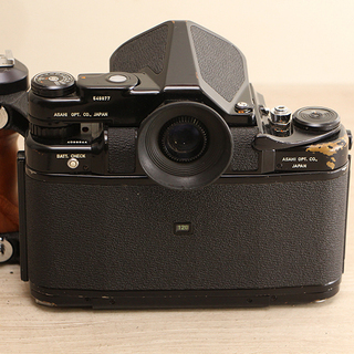 ASAHI PENTAX 6×7 TAKUMAR/6×7 1:2.4/105 木製グリップ ボディ レンズ