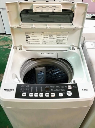 【送料無料・設置無料サービス有り】洗濯機 2019年製 Ｈisense　HW-T55C 中古