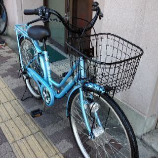 Southern Port 26吋ファミリーサイクル 外装6段/LEDオート/ライトブルー