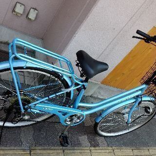 Southern Port 26吋ファミリーサイクル 外装6段/LEDオート/ライトブルー