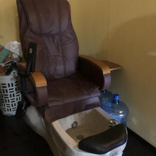 希少‼️ネイル‼️ペディキュア‼️リクライニングチェアー‼️フットバス付き‼️１９万円‼️    