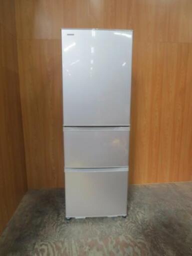 TOSHIBA 東芝 ノンフロン 3ドア冷凍冷蔵庫 シルバー GR-G38S(NP)  375L  右開き 2014年製