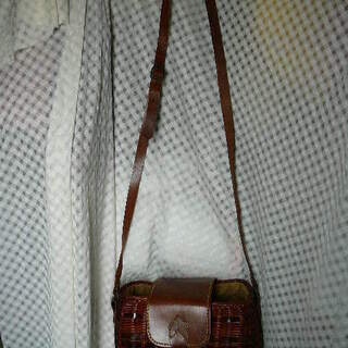 かごバッグ　ショルダーバッグ　茶　斜めがけバッグ　ブラウン　鞄