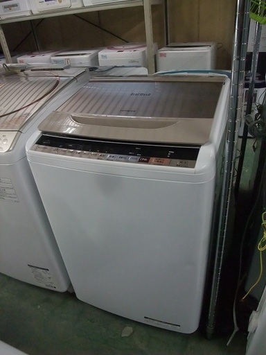 R0745) 日立 ビートウォッシュ　洗濯機 BW-V80B 2017年製! 洗濯容量8kg 店頭取引大歓迎♪