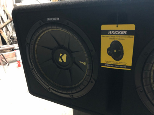 kicker compC 12inch 2発 ウーファー、アンプセット