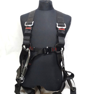 タジマ 安全帯 ハーネス ランヤード付き 型番不明 一本つり専用 硬質焼入ゲート Ｍサイズ 2018年製 TAJIMA TJMデザイン  札幌市 平岸