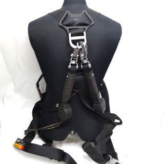 タジマ 安全帯 ハーネス ランヤード付き 型番不明 一本つり専用 硬質焼入ゲート Ｍサイズ 2018年製 TAJIMA TJMデザイン  札幌市 平岸