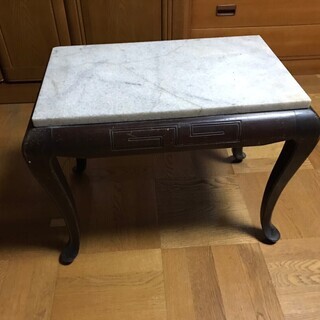 アンティーク家具 大理石 サイドテーブル コーヒーテーブル 猫足