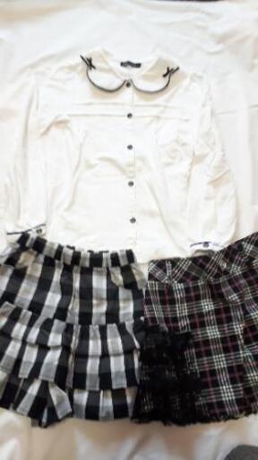 新品　べべ　20,000円相当　120 130 ブラウス　キュロット　女の子