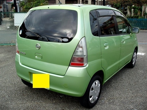 自動車リース 1か月16,500円(1日あたり550円) 日産 モコ(緑 ...