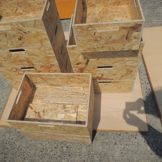 木製　木箱　大　OSB合板製　格安　1個600円　まとめて購入で。。。