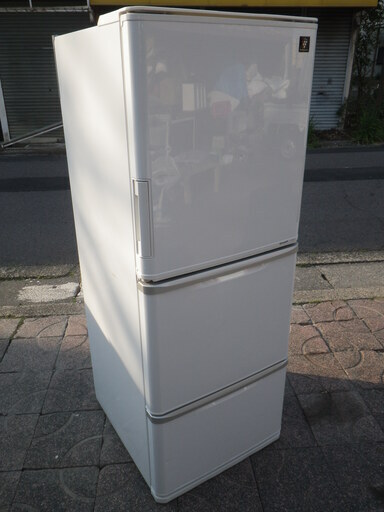 ■配達します。■シャープ 3ドア 314L 冷蔵庫 SJ-PW31X-W 2013年製  製氷 プラズマクラスター