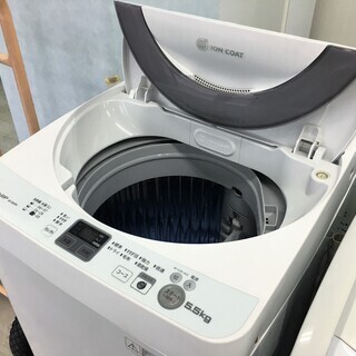 シャープ5.5K洗濯機イオンコート　2016年製！！　分解クリー...