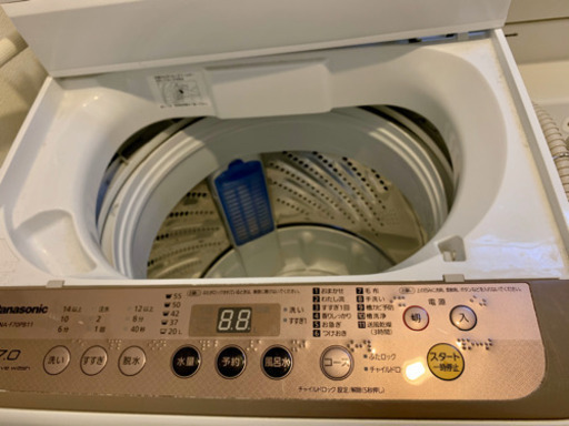 (予約者決定)洗濯機　2018年製　大型7k Panasonic