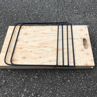 ハンドメイドな焚き火ハンガー