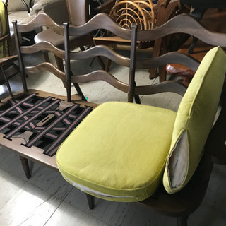 JF00229 ソファ 3人掛け レモンイエローカラー