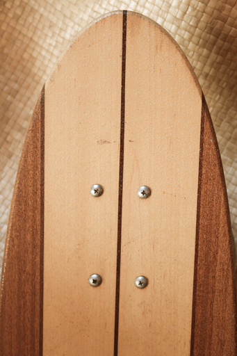 ロングスケートボード ハイビスカス柄 BARFOOT CUSTUM トップ BOARDS  