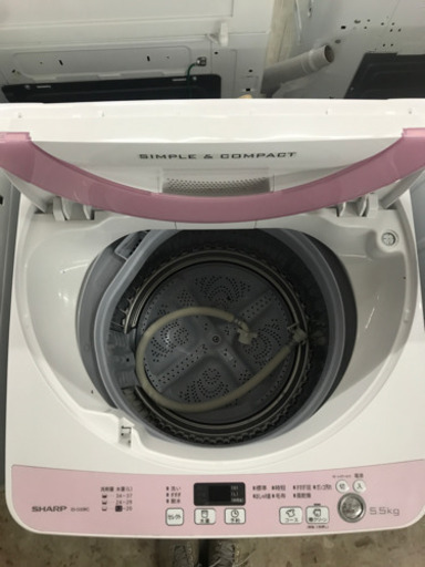 【3ヶ月保証付き！！】SHARP5.5kg全自動洗濯機 002