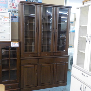 むらさき　食器棚 本体 ＋ LED（RGB）セット 】コレクションラック ワイド ハイタイプ