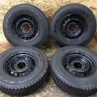 【YOKOHAMA SY01 195/80R15 107/105L LT】スタッドレス 4本【トヨタ200系ハイエース 純正 15インチ 6J6HPCD139.7+35】　(VTO115) クレジットカード QR決済可能