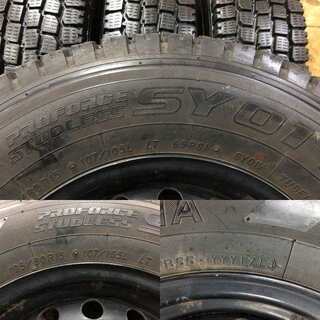 【YOKOHAMA SY01 195/80R15 107/105L LT】スタッドレス 4本【トヨタ200系ハイエース 純正 15インチ 6J6HPCD139.7+35】　(VTO115) クレジットカード QR決済可能