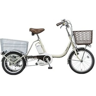 電動自転車　三輪モデル　パナソニック　ビビライフ　チタンシルバー　