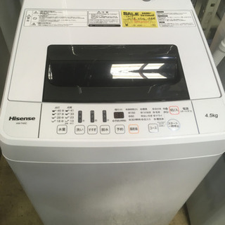 リサイクルBIG8】ハイセンス洗濯機4.5kg2017年 - その他