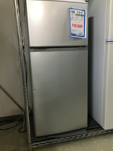 AQUA　109L 2ドア冷蔵庫　AQR-111A　2012年