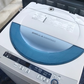 取引中2015年製シャープ全自動洗濯機容量5.5キロ千葉県内配送
