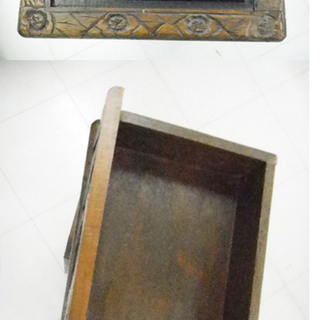 彫刻収納棚　幅35×奥23.5×高75㎝ 中国美術品 工芸彫刻 苫小牧西店