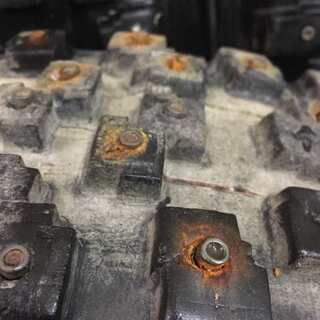 DUNLOP SP SPORT 51-R 185/60R14 14インチ スパイクタイヤ 4本 バリ溝 カップピン 希少　(TD300) クレジットカード QR決済可能