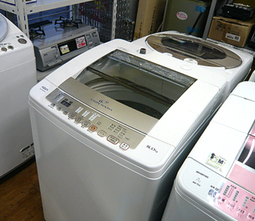 札幌 8.0kg 2015年 洗濯機 アクア AQW-VW800D 大容量 AQUA 大型 本郷通店