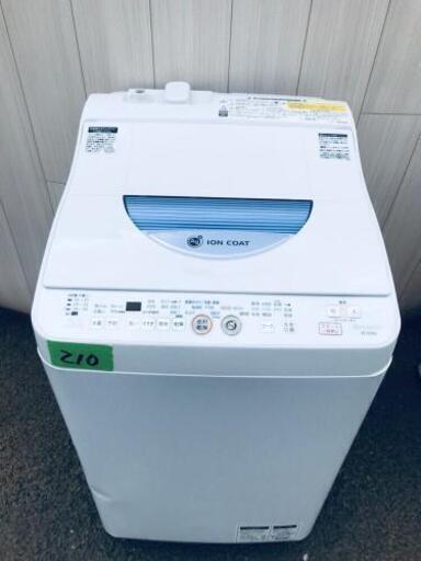 210番 SHARP✨電気洗濯乾燥機✨ES-TG55L-A‼️