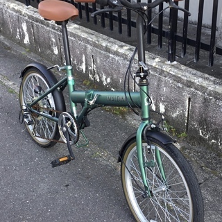 ＜超美品＞MALDINI・マルディーニ 20インチ・折りたたみ自転車  シマノ6段変速