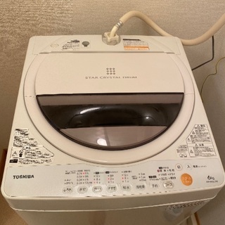 洗濯機　東芝　6キロ　