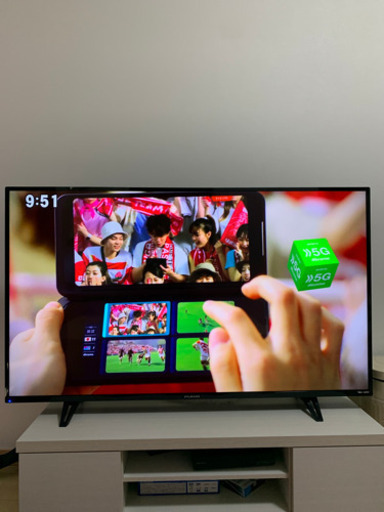 【残りはテレビ台のみ】2018年製フナイ50型4Kテレビ（テレビ台、2TBHDD付けれます。）