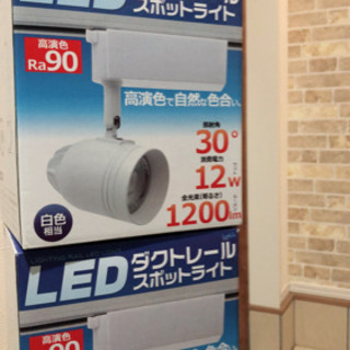 LED一体型 スポットライト ダクトレール用 2個