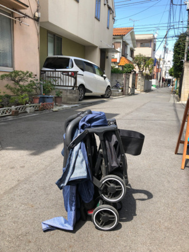 値下げ 自転車のカゴに乗るベビーカー ぱんだまま 蒲田のベビー用品 ベビーカー バギー の中古あげます 譲ります ジモティーで不用品の処分