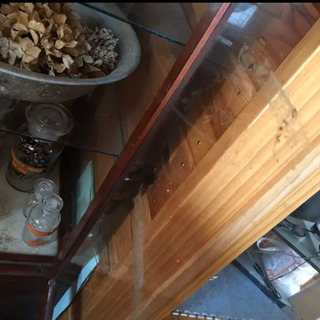 ヴィンテージ  キャビネット　薬棚　ショーケース　ガラス棚