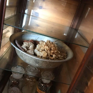 ヴィンテージ  キャビネット　薬棚　ショーケース　ガラス棚