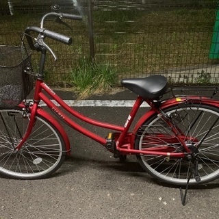 赤の自転車