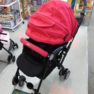 J3☆本体洗浄済 ソラリア A型ベビーカー バーミリオンレッド