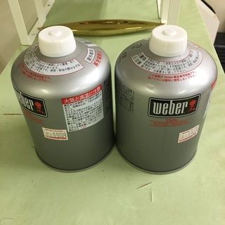 【急募・引取限定】Weber　ウェーバー　ガス缶　2個セット【新...