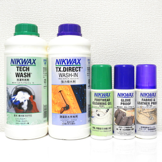 NIKWAX ニックワックス 洗剤撥水剤防水剤などUSED5本セット