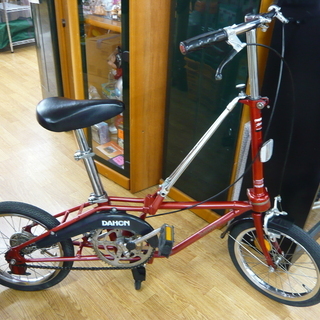 オールドDAHON 折りたたみ自転車 16インチ 赤系 ヴィンテージ Carson California　西岡店
