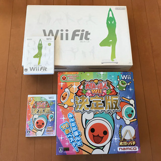 売却済　Wii fit 太鼓の達人決定版　Wii