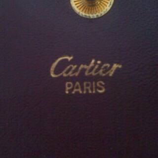 Cartier PARIS　カルティエ　革　コインケース　レザー　小銭入れ　ウォレット　ゴールド金具　ボルドー　マストライン　財布
