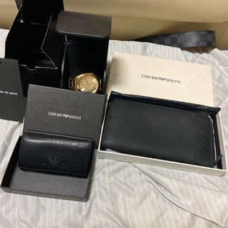 アルマーニ時計財布キーケース3点セット