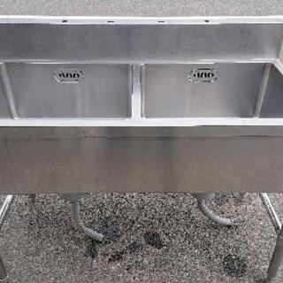 中古品 二槽シンクお売りします。