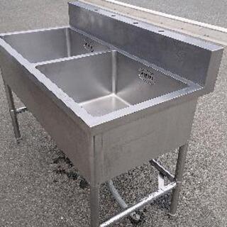 中古品 二槽シンクお売りします。